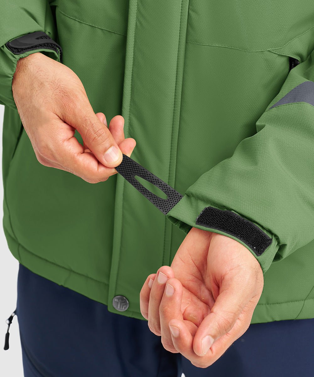 Men's Water Resistant Skiing Windbreaker Hooded Jacket