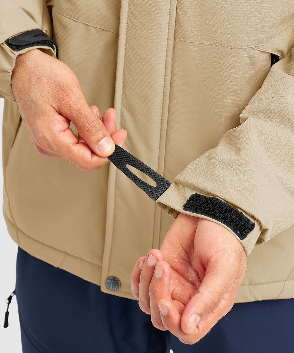 Men's Water Resistant Skiing Windbreaker Hooded Jacket