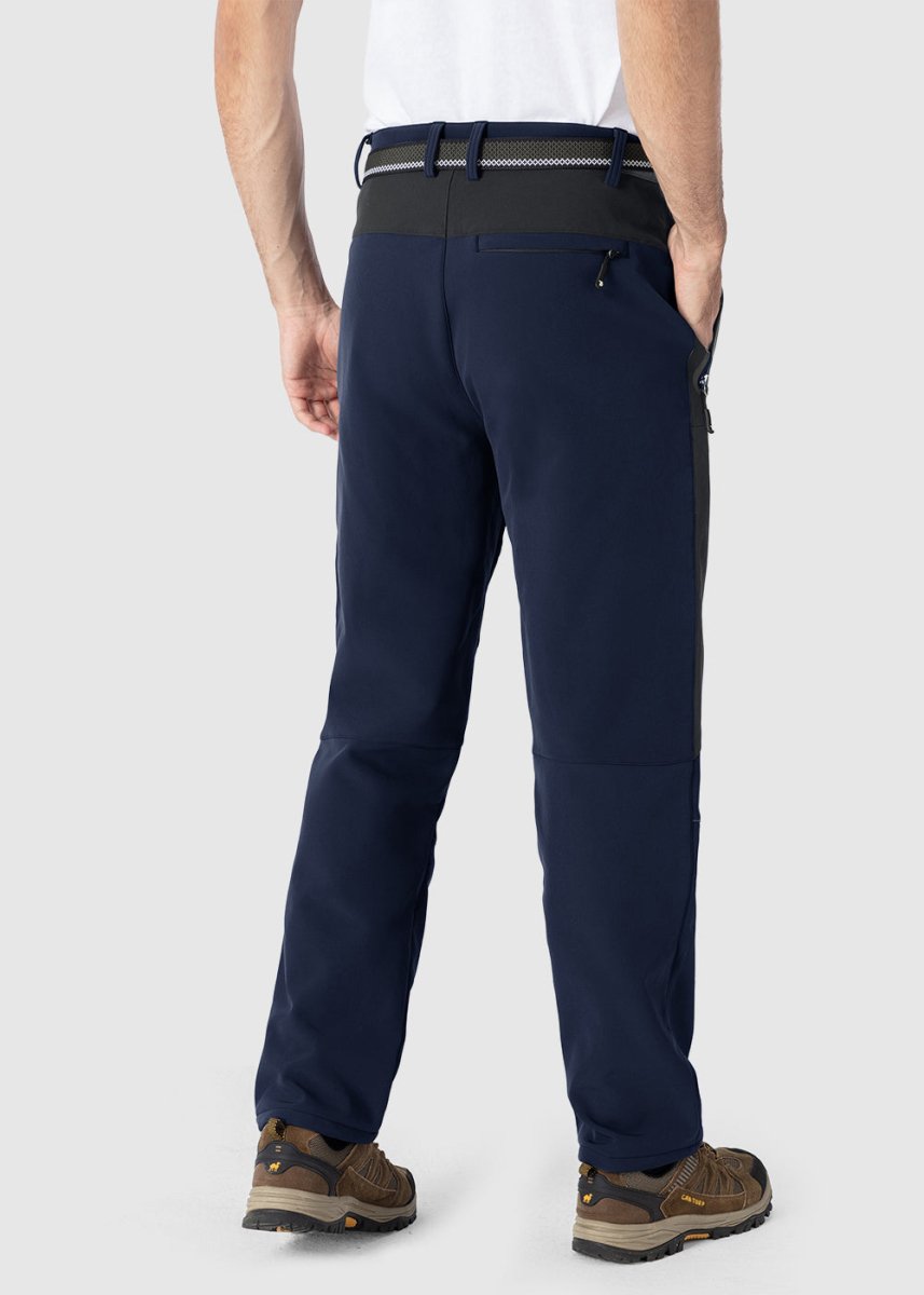 Men's Insulated Water Resistant Warm Fleece Lined Ski Pants