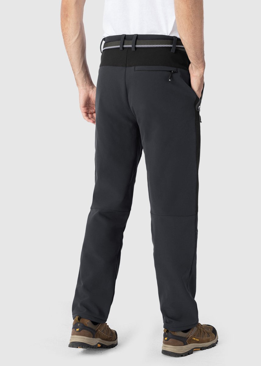 Men's Insulated Water Resistant Warm Fleece Lined Ski Pants