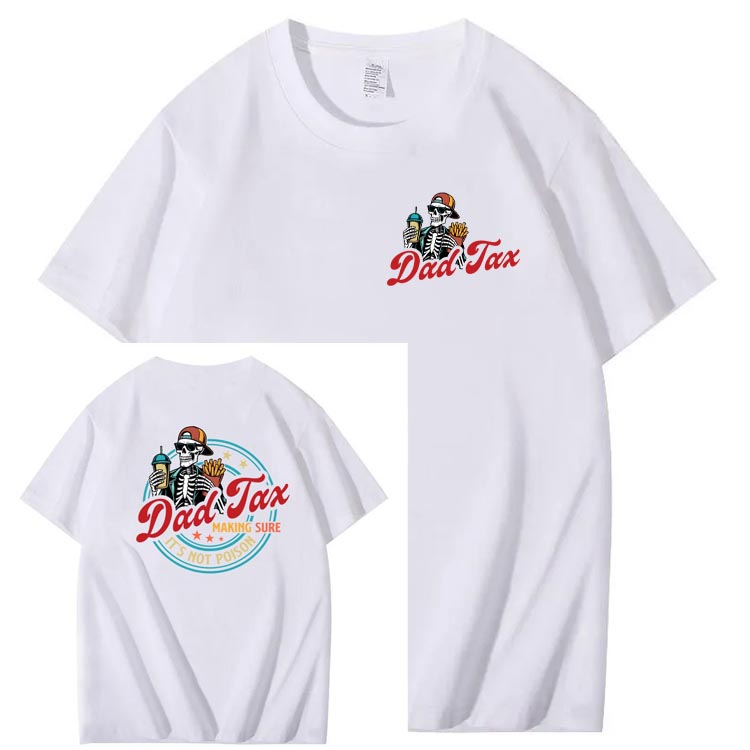 Dad Tax Pattern Print Cotton T-Shirt