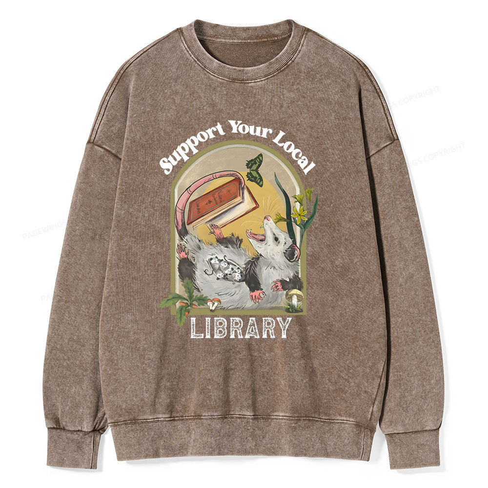 Library Readers Make Leaders Jersey Short Sleeve Tee  Unisex Washed Sweatshirt