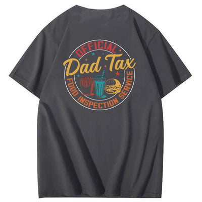 Official Dad Tax Pattern Print 100%Cotton T-Shirt