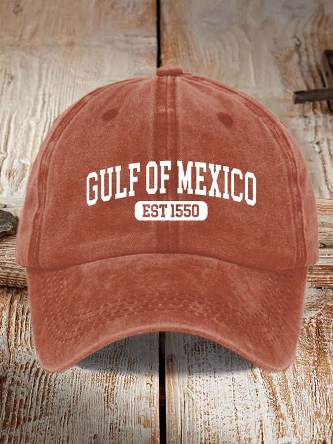 Gulf Of Mexico Printed Casual Baseball Cap