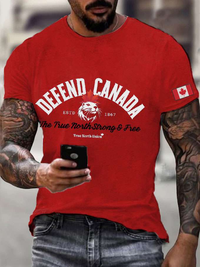 Men's Defend Canada Beaver Printed T-Shirt