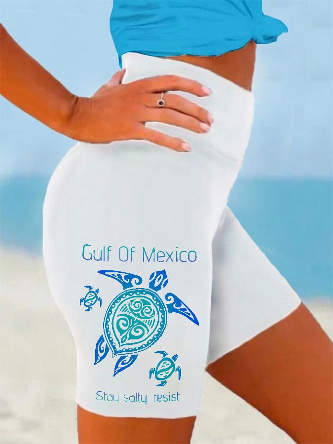Women's Gulf Of Mexico Print Shorts