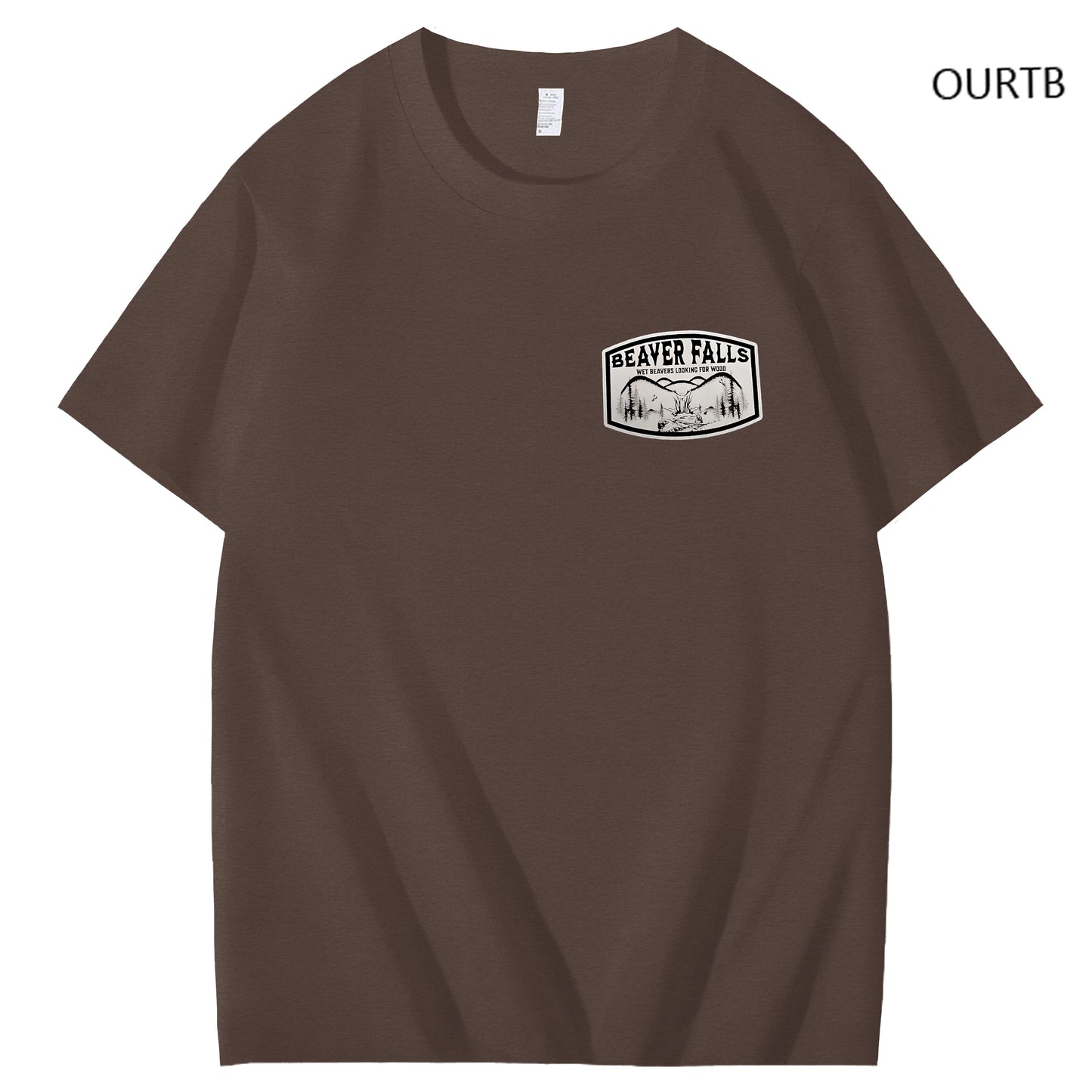 Beaver Falls No Place I'd Rather Come Funny Adoult Art Pattern Print T-Shirt