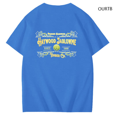 Haywood Since 1869 Jablowme Timber Co Art Pattern Print T-Shirt