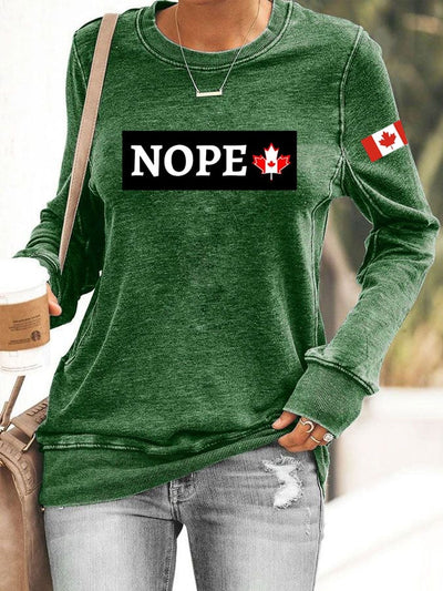 Women's Nop Print Sweatshirt