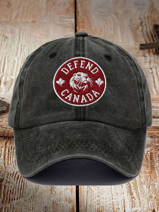Unisex Defend Canada Beaver Printed Hat