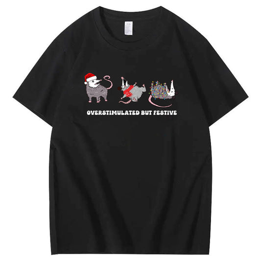 Overstimulated Festive Pattern  100% Cotton T-Shirt