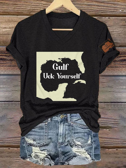 Women's Gulf Uck Yourself Mexico Print T-Shirt
