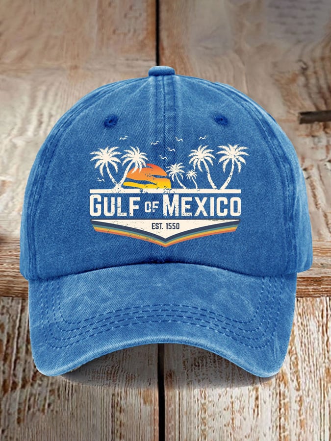 Gulf Of Mexico Printed Casual Baseball Cap