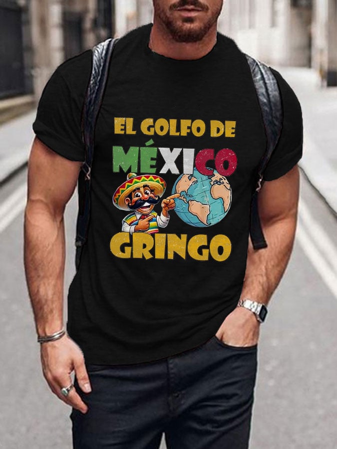 Men's "The Gulf of Mexico Gringo" printed T-shirt