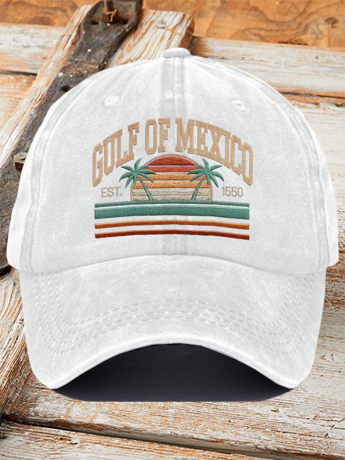 Gulf Of Mexico Printed Baseball Cap