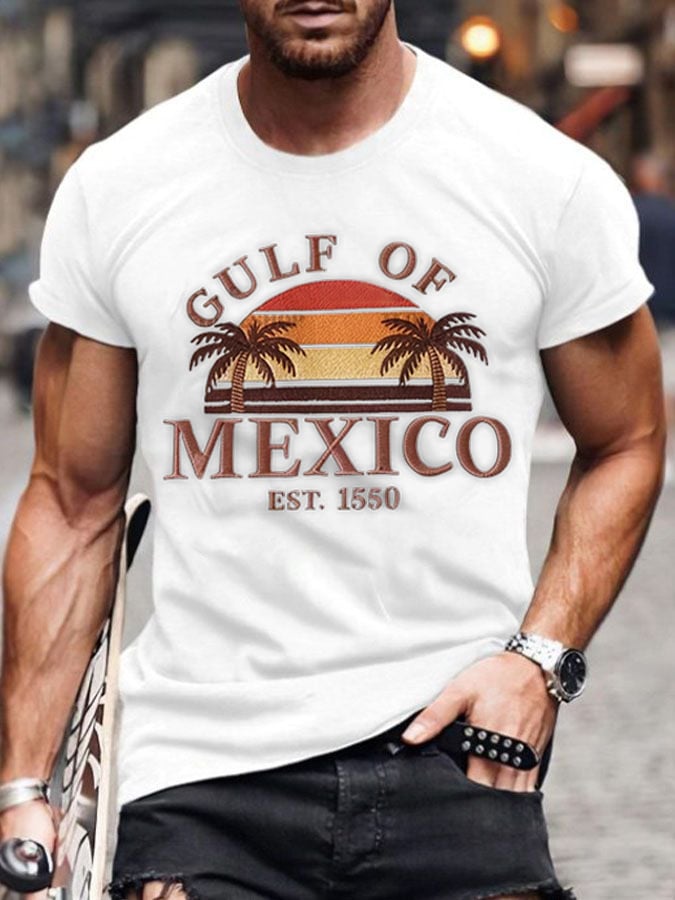 Men's Gulf of Mexico 1550 Print Short Sleeve T-shirt