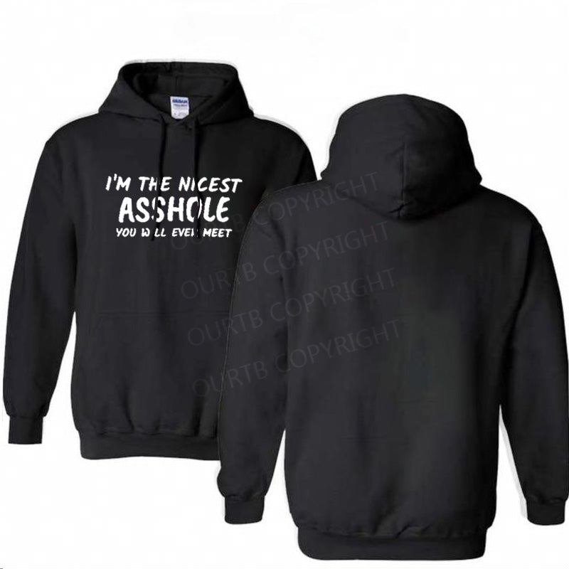 I'm The Nicest Pattren Printed Classics Hooded Sweatshirt