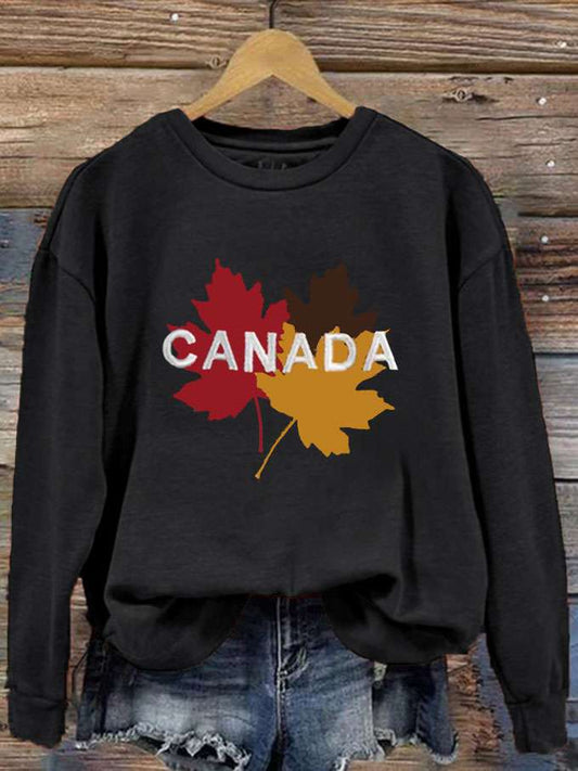 Women's Canada Travel Printed Sweatshirt