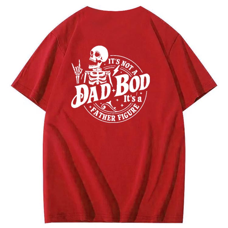 Dad Boo Pattern Print 100%Cotton T-Shirt