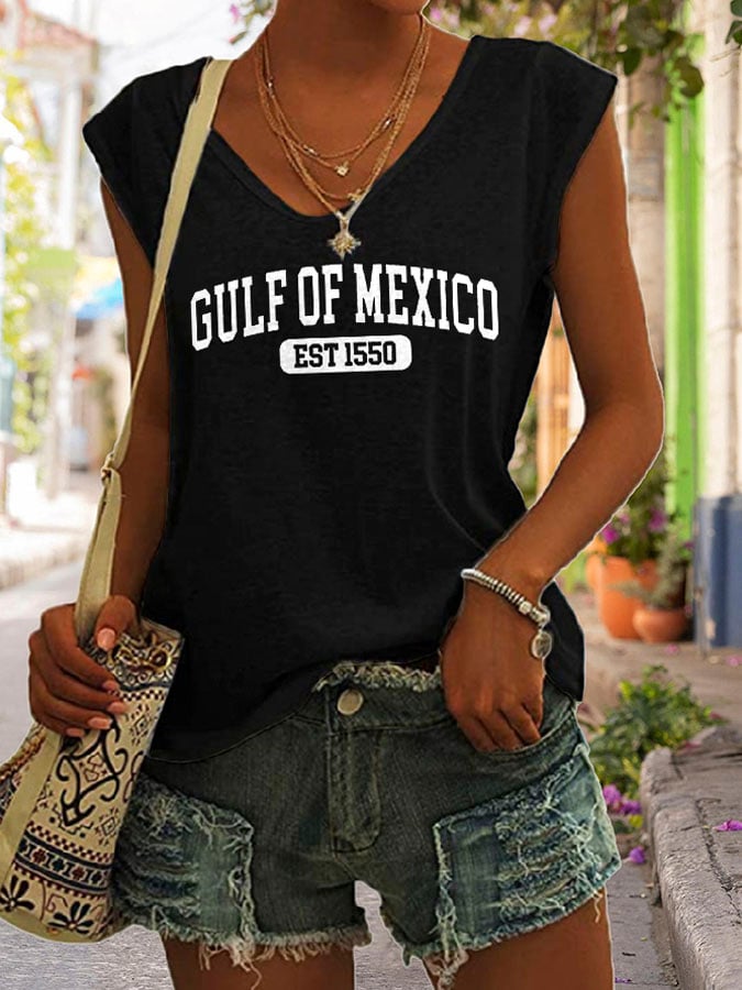 Women's Gulf Of Mexico Print Tank Top