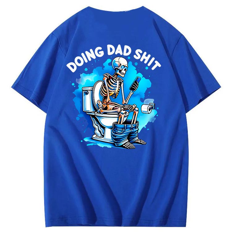 Doing Dad Shit Art Pattern Print T-Shirt