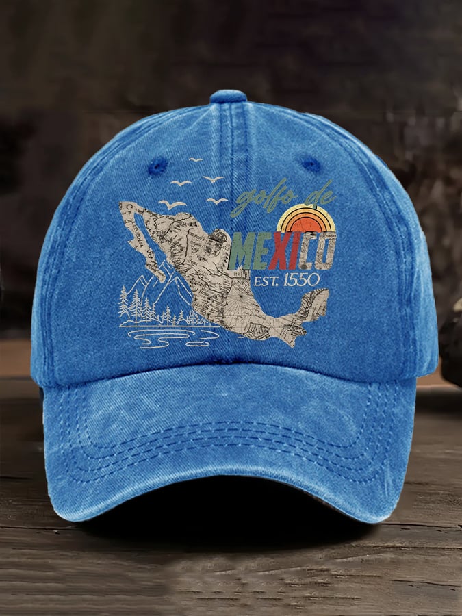 Gulf Of Mexico Printed Casual Baseball Cap