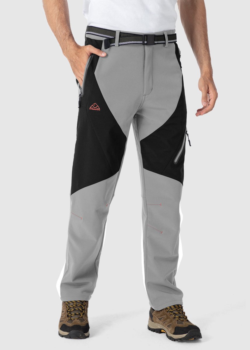 Men's Insulated Water Resistant Warm Fleece Lined Ski Pants