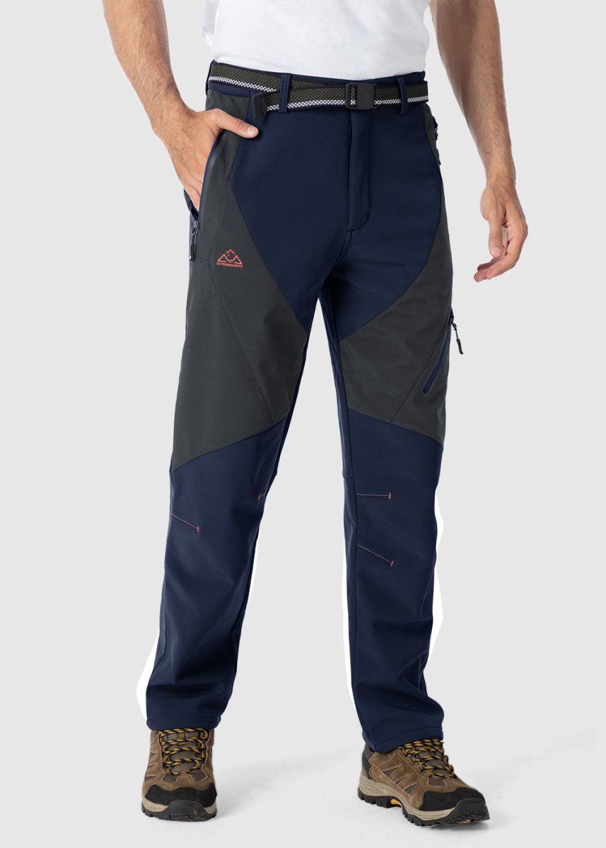 Men's Insulated Water Resistant Warm Fleece Lined Ski Pants