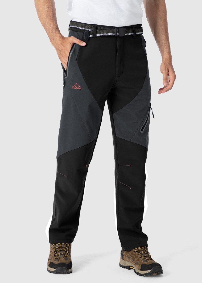 Men's Insulated Water Resistant Warm Fleece Lined Ski Pants