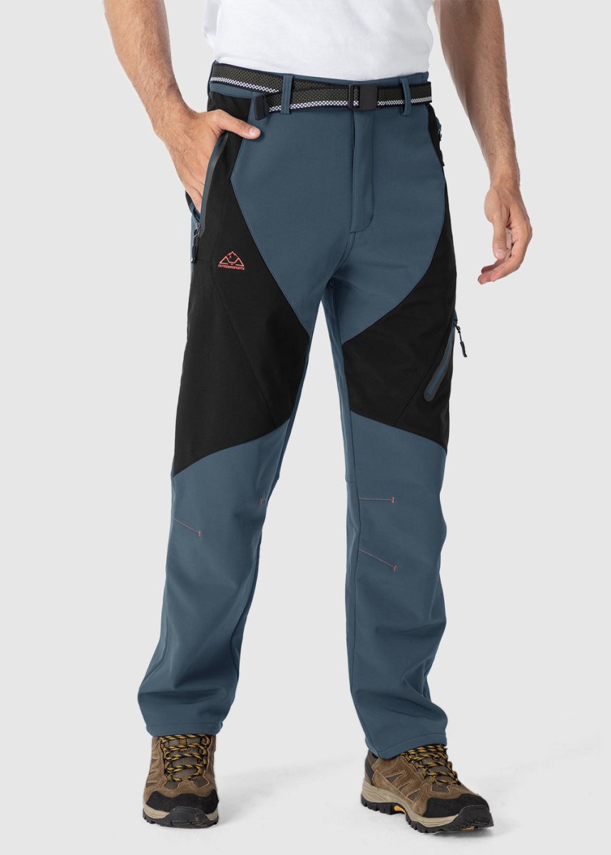 Men's Insulated Water Resistant Warm Fleece Lined Ski Pants