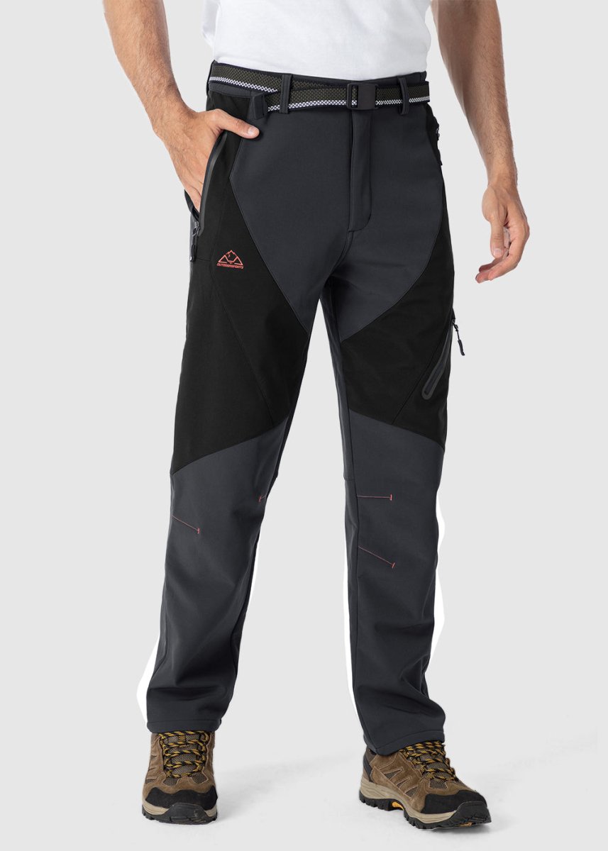 Men's Insulated Water Resistant Warm Fleece Lined Ski Pants