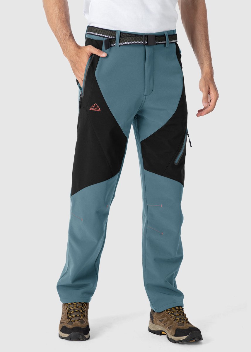 Men's Insulated Water Resistant Warm Fleece Lined Ski Pants
