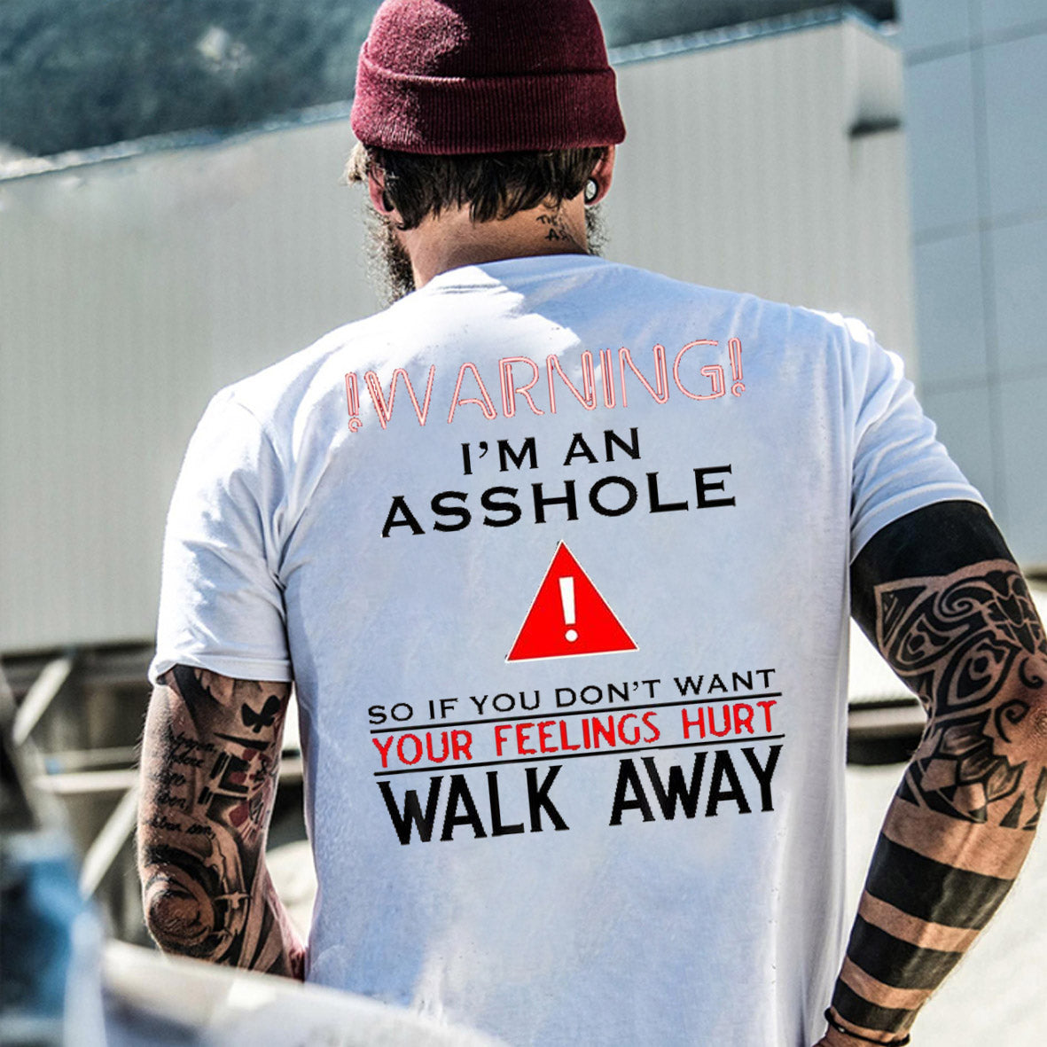 I 'm An  Asshole Pattern Print T-Shirt