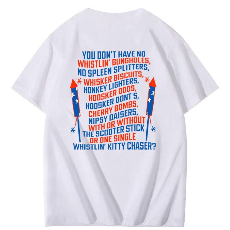 Get ready for 4th of July with this Joe Dirt Pattern Print T-Shirt