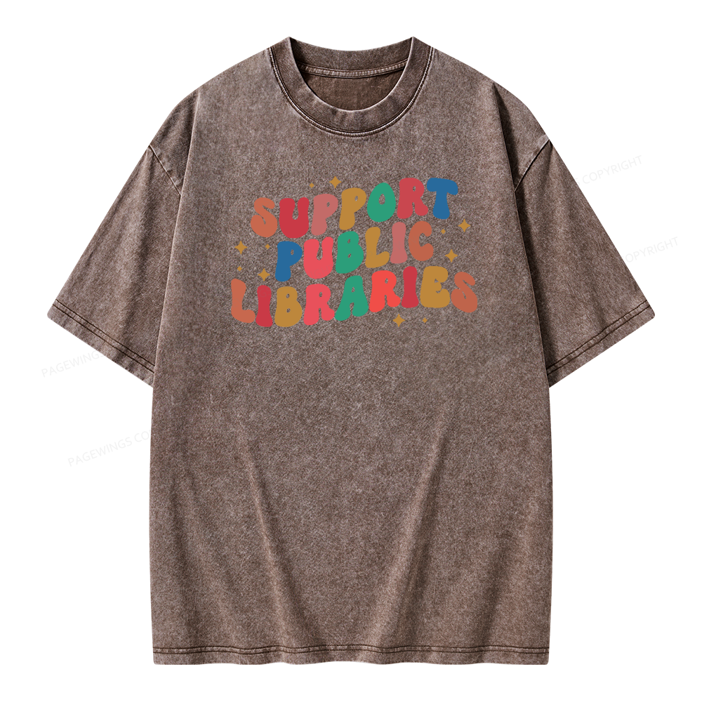 Public Library Sweatshirt Unisex Washed T-shirt