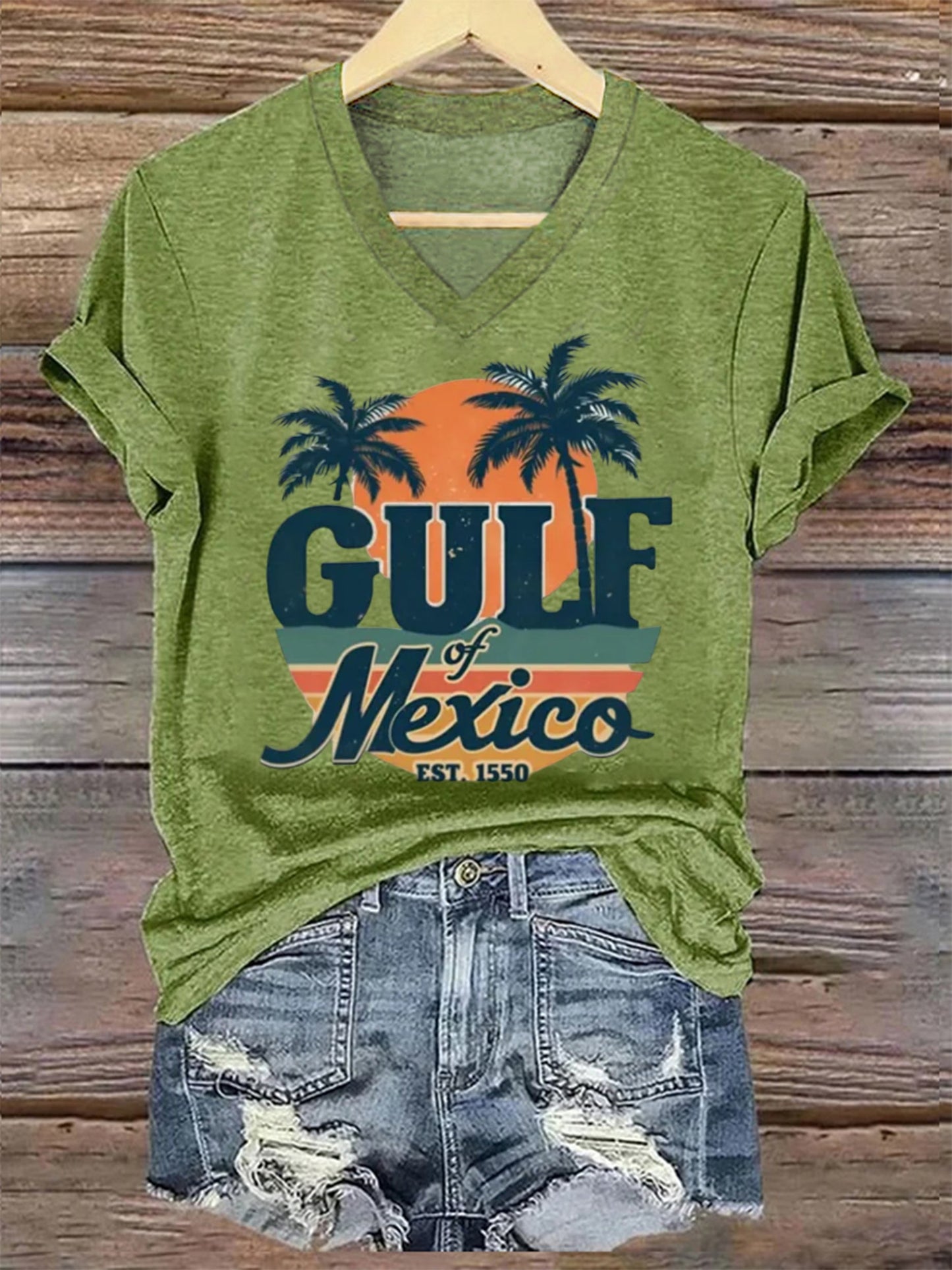 Women's Gulf of Mexico Printed Short-Sleeved T-Shirt
