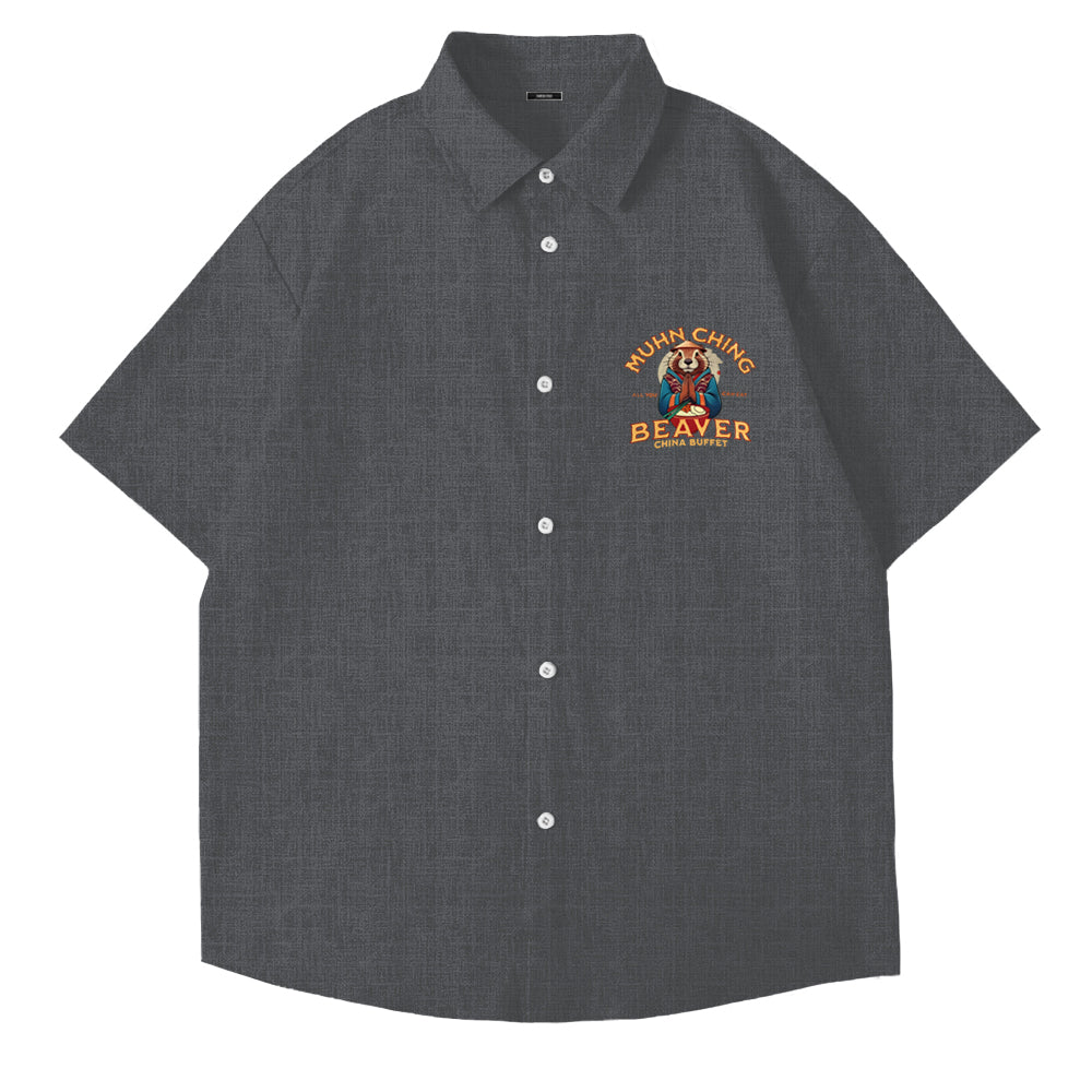 Muhn Ching All You Can Eat Beaver China Buffet Art Print Shirt