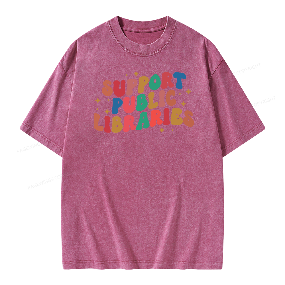Public Library Sweatshirt Unisex Washed T-shirt