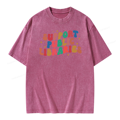 Public Library Sweatshirt Unisex Washed T-shirt
