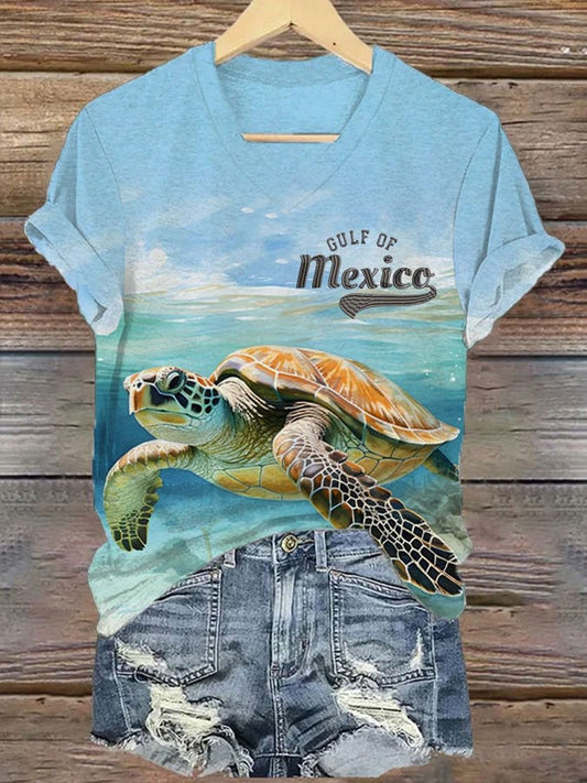 Women's Gulf Of Mexico Print T-Shirt