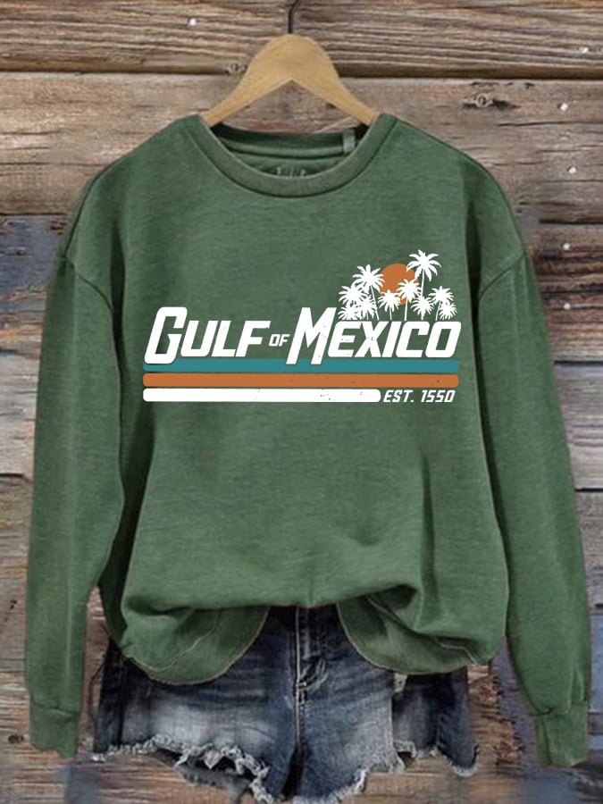Women's Gulf Of Mexico Printed Sweatshirt