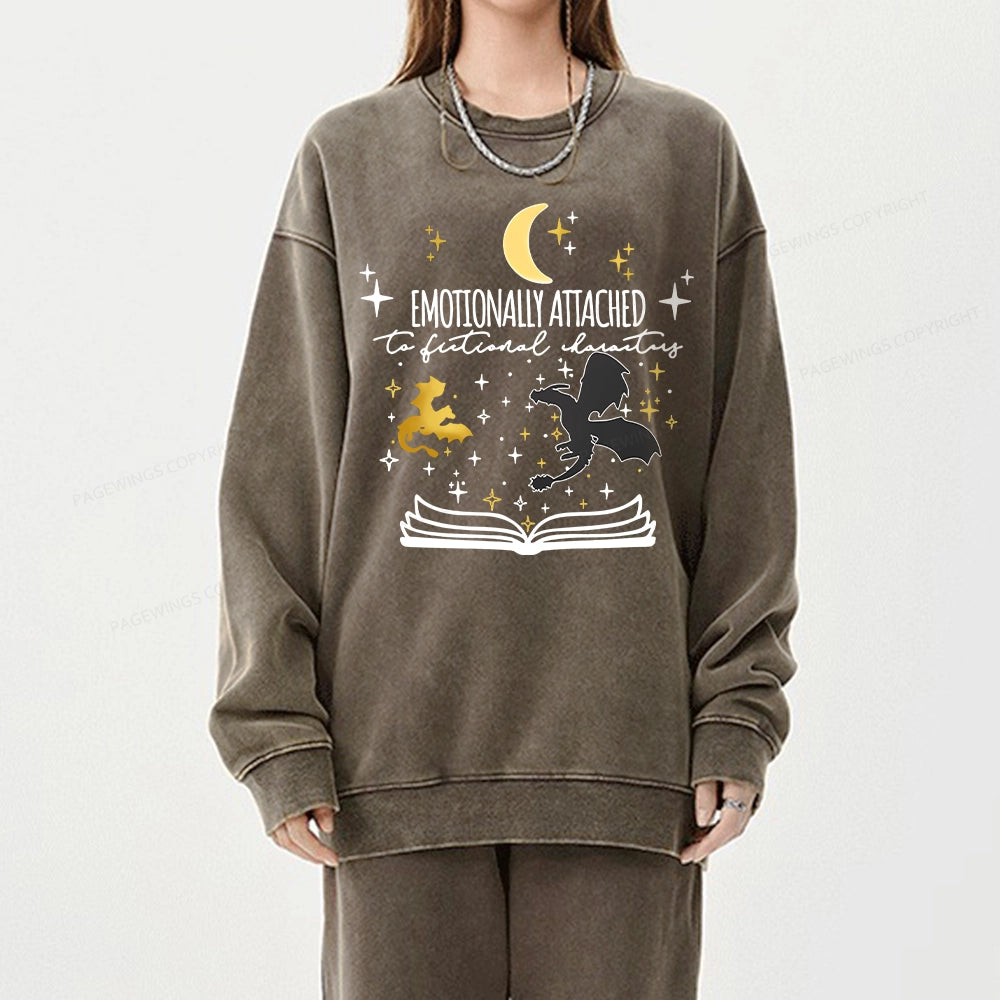 Fourth Wing Dragon Rider Unisex Washed Sweatshirt