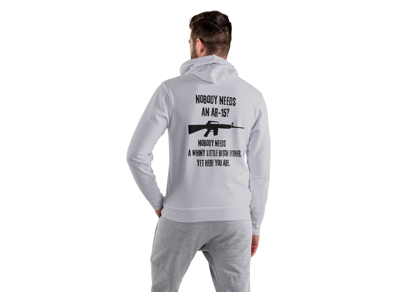 Hoodie, NOBODY NEEDS AN AR -15