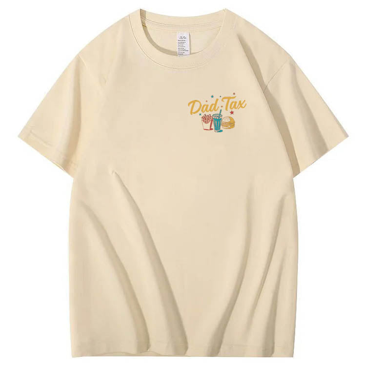 Official Dad Tax Pattern Print 100%Cotton T-Shirt