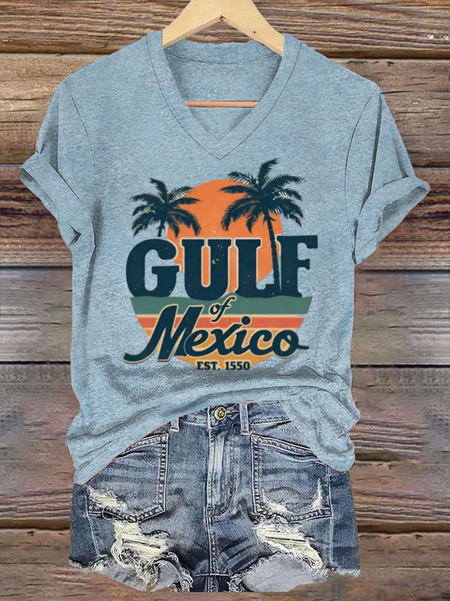 Women's Gulf of Mexico Printed Short-Sleeved T-Shirt