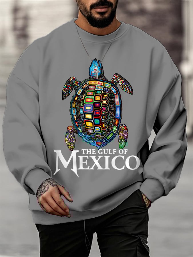 Men's The Gulf Of Mexico Forever Sea Turtle Sweatshirt