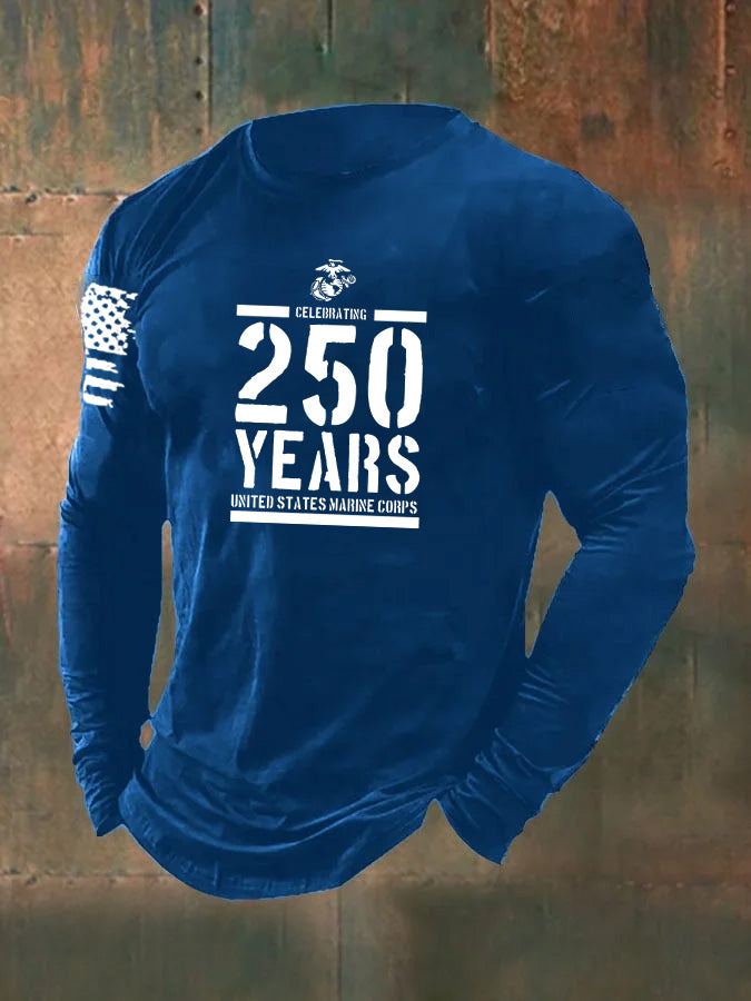Men's 250 Years Pattern Long Sleeve T-Shirt
