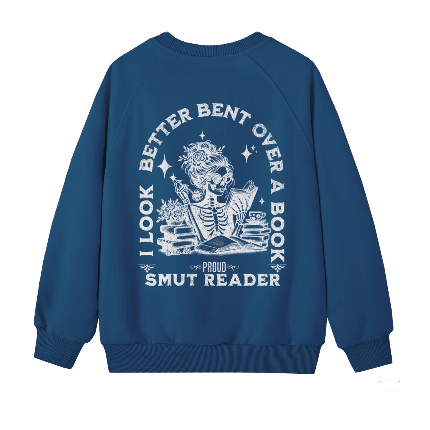 Women's Better Bent Over A Book Smut Reader Art Pattern Print Sweatshirt