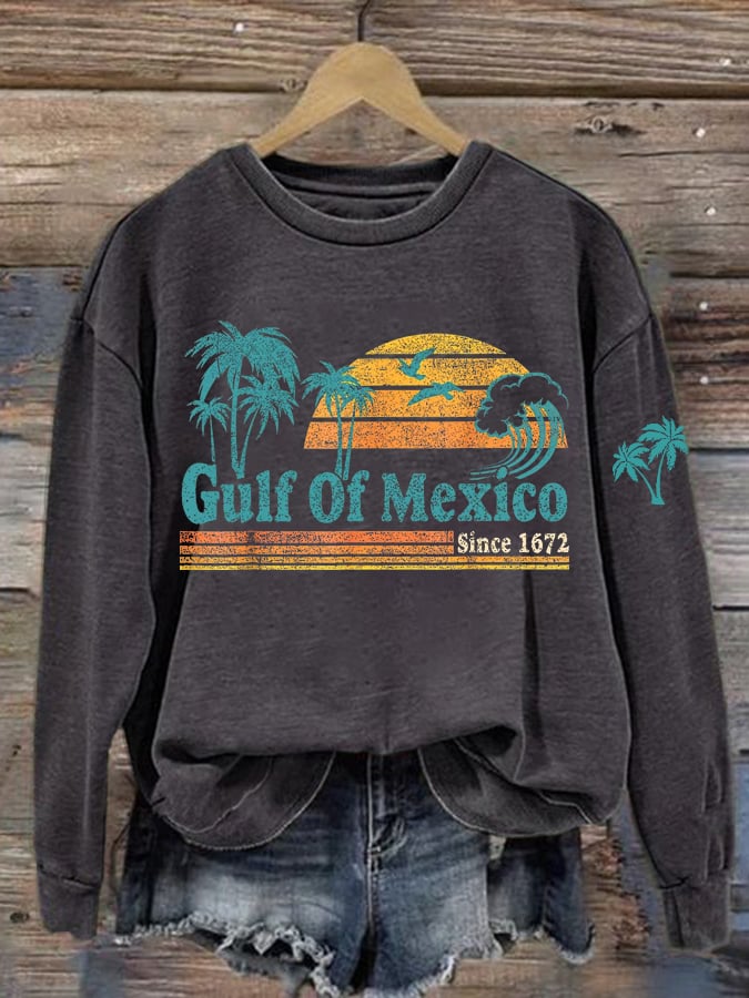Women's Gulf Of Mexico Printed Sweatshirt