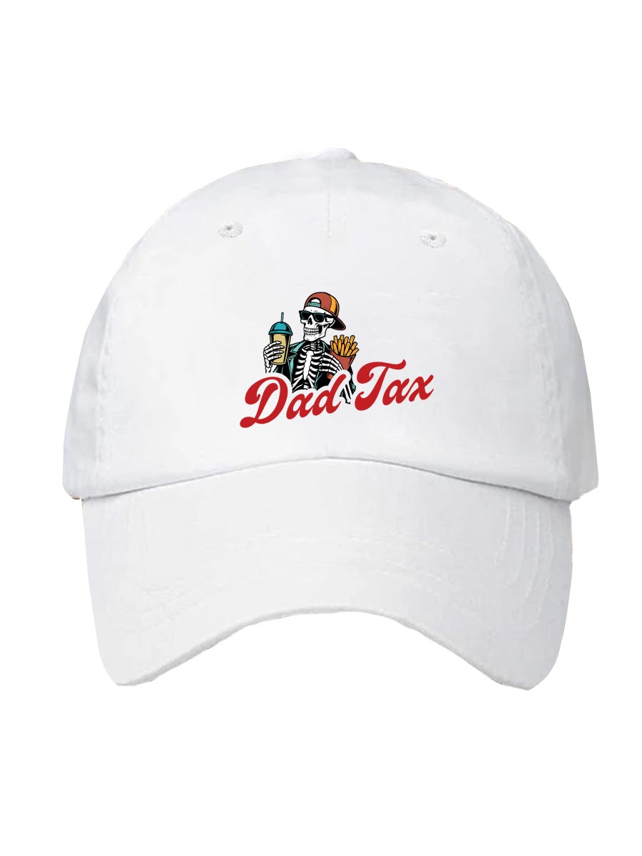 Dad Tax Pattern Washed And Distressed Hats